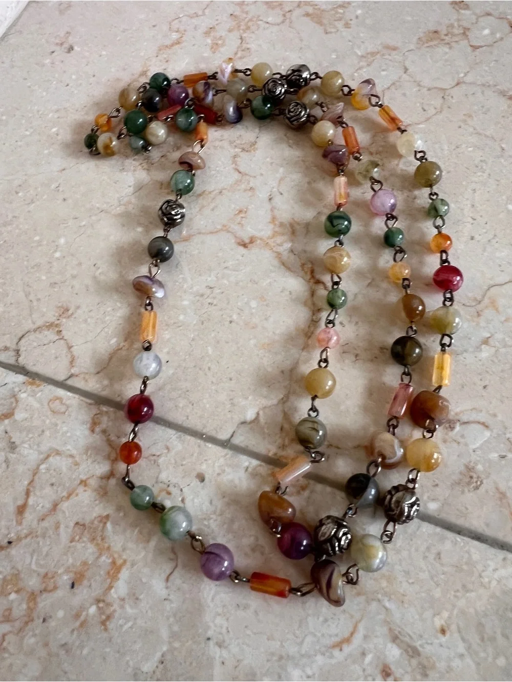 Multi-Color Beaded Necklace - Women Jewelry